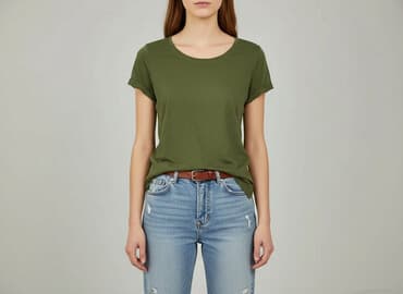 zielona koszulka zara: Calliope, T-shirt damski, rozmiar S — 6