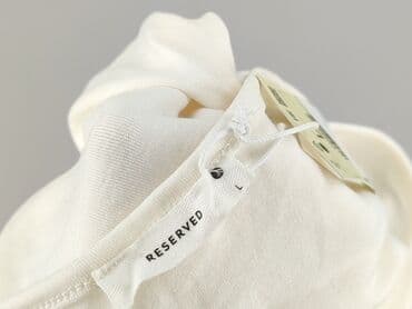 biała bluzka z krótkim rękawem reserved: Reserved, Bluzka damska, rozmiar L — 5