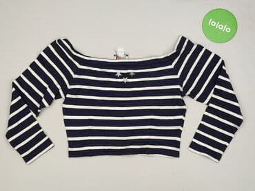 koszulka z długim rękawem w paski: T-shirt damski, rozmiar M — 2