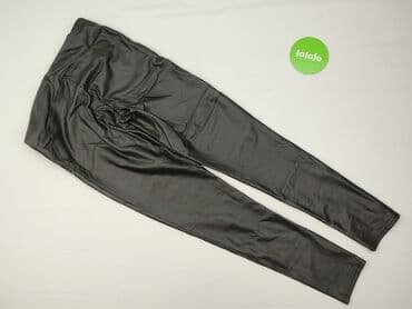 legginsy damskie zamszowe: Legginsy Ze skóry ekologicznej damskie, rozmiar S — 3