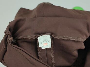 czarne spodnie woskowane z wysokim stanem: Skirt, 8 years, 122-128 cm, condition - Perfect — 4