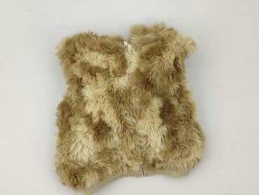 kamizelka futrzana brązowa: Kamizelka, H&M, 5-6 lat, 116-122 cm, stan - Idealny — 6