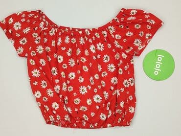 krotka bluzki z bufiastymi rękawami: Bluzka damska, rozmiar S — 3