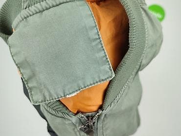 basic apparel kurtki: Męska kurtka bomber w kolorze khaki/oliwkowym. - Krój: klasyczny — 5