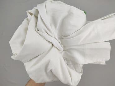 białe spodnie damskie hm: H&M, Spodnie materiałowe damskie, L — 4