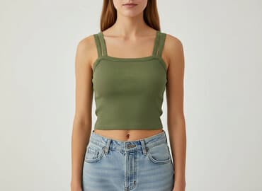 bluzki wyszczuplające sylwetkę: Sinsay, Top damski, rozmiar XS — 6