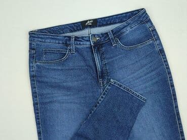 legginsy z wysokim stanem modelujące: Jeansy damskie, M — 1