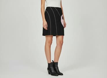 czarne spódnice w kratę: Topshop, Spódnica damska, rozmiar L — 6