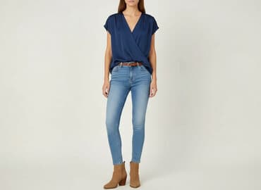 mohito marynarka niebieska: BODY FLIRT, Bluzka damska, rozmiar M — 6