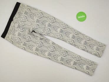 woskowane legginsy z wysokim stanem zara: River Island, Spodnie materiałowe damskie, rozmiar S — 3