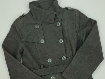 kurtka zimowa liu jo: Męski płaszcz/trencz dwurzędowy - Kolor: ciemnoszary (grafit) - — 1