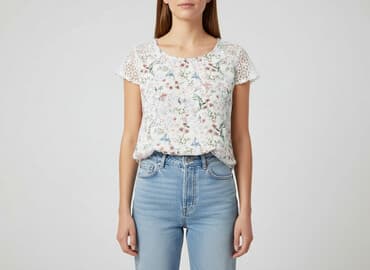 bluzki ludowe biale: Bluzka damska, rozmiar S — 6