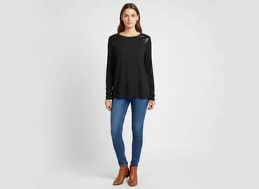 koronkowy top pod marynarkę: F&F, Bluzka damska, rozmiar S — 6