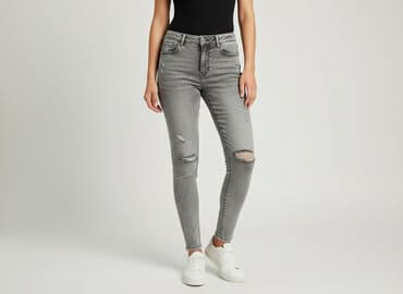 jeansy młodzieżowe damskie: Jeansy damskie, rozmiar S — 6