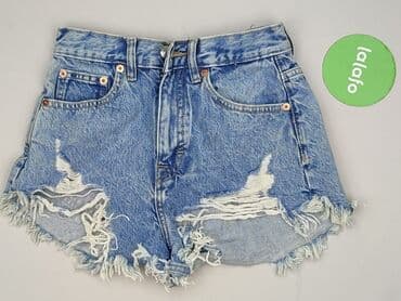 spodenki jeansowe z wysokim stanem pull and bear: PULL&BEAR, Szorty damskie, rozmiar XS — 2
