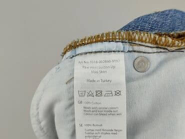 spódniczka dżinsowe z wysokim stanem: NA-KD, Spódnica damska, rozmiar S — 5