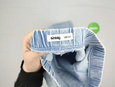 krótkie spodenki amisu: Spodnie jeansowe, Sinsay, 13 lat, 158, stan - Bardzo dobry — 4