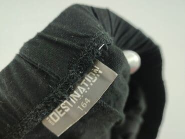 spodnie woskowane czarne: Leggings for kids, Destination, 14 years, 158/164, condition - Very good — 4