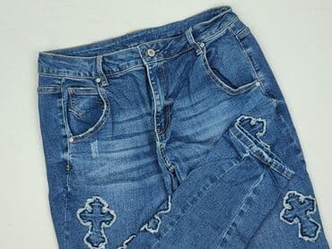 jeansy plus size wysoki stan: Jeansy damskie, rozmiar M — 1