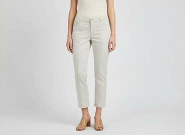 woskowane spodnie z wysokim stanem h m: H&M, Брюки жіночі, розмір L — 1