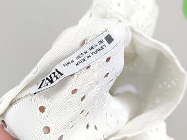 białą bluzka z długim rękawem zara: Zara, Bluzka damska, rozmiar M — 4