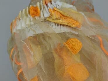 obrus żółty: Spódnica tiulowa midi z haftowanymi aplikacjami - Materiał: lekki — 4