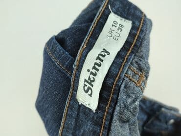 spodnie skinny z wysokim stanem: Skiny, Jeansy damskie, M — 4