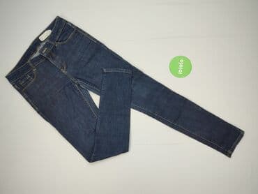 legginsy woskowane wysoki stan: Jeansy damskie, S — 2