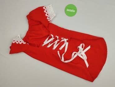 czerwona sukienki midi: Sukienka damska, rozmiar S — 4