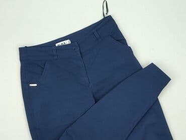 granatowe chinosy damskie: Spodnie materiałowe damskie, rozmiar M — 6