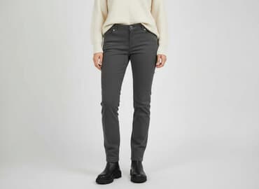 deichmann srebrne buty: Spodnie materiałowe damskie, rozmiar L — 6