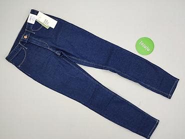boho sandały: Spodnie jeansowe, H&M, 12 lat, 146/152, stan - Idealny — 2