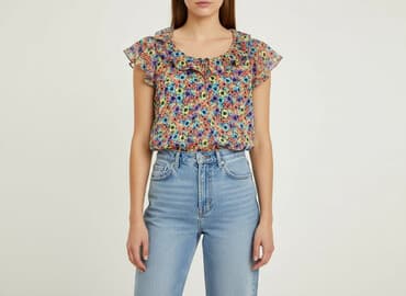 bluzka w kwiaty new yorker: Divided, Bluzka damska, rozmiar S — 8