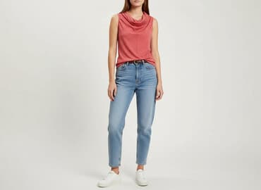 srebrne sandały reserved: Reserved, T-shirt damski, rozmiar L — 6