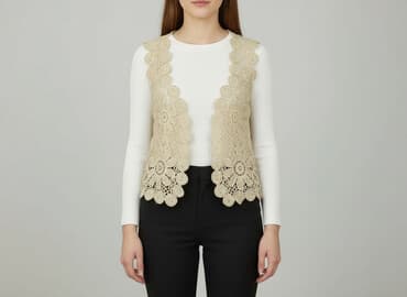 zara kamizelka haftowana: Kamizelka damska, rozmiar S — 1