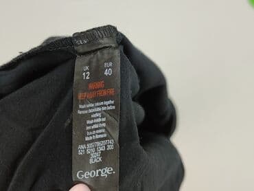 joggery bawełniane damskie: George, Material trousers for women, size L (EU 40) — 4
