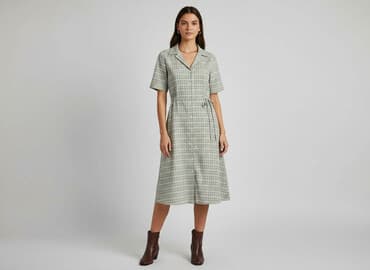 sukienka damska w kratę: Sukienka damska, rozmiar M — 5