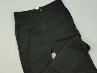 Women's Clothing: Pieces, Material trousers for women, size S (EU 36) — 1