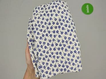 Pillowcases: Biało-granatowa tkanina w drobny wzór, idealna na letnie ubrania lub — 4