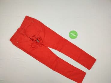 legginsy woskowane wysoki stan: Material trousers for women, size M (EU 38) — 3