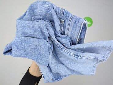 szerokie dżinsy z wysokim stanem: Jeansy damskie, S — 4