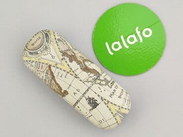 czapka bdf: Etui na okulary z twardą obudową, wzór retro mapa świata. - Materiał — 3