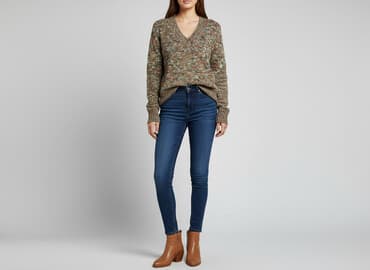 sweter panterka: Sweter damski, rozmiar M — 5