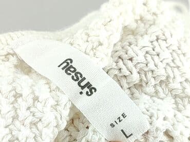 białe koturny sandały ccc: Sinsay, Top damski, rozmiar L — 5