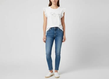 terranova spodnie z wysokim stanem: Terranova, T-shirt damski, rozmiar M — 7