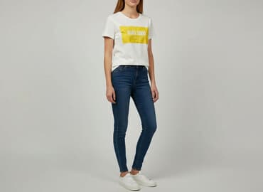 calvin klein t shirty xs: T-shirt damski, rozmiar XS — 6