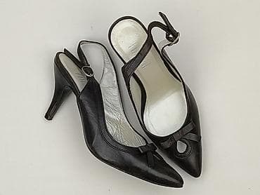 pol but: Czarne czółenka damskie typu slingback FOREVER - Rozmiar: 35 — 1