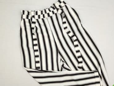 spodnie w paski pull and bear: PULL&BEAR, Material trousers for women, size XL — 1