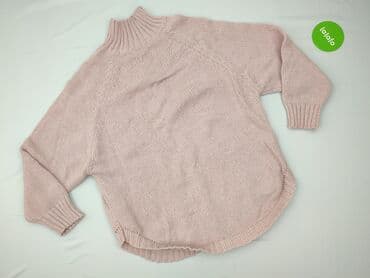 sweter azurowy: Golf damski, XL — 3