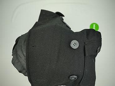 czarne botki ccc: Clockhouse, Płaszcz damski, rozmiar XS — 5